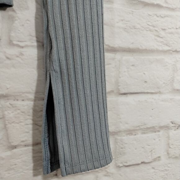 E Madewell Light Craft Blue Ribbed Square Neck Crop Long Sleeve Tee Shirt NWT XS - Picture 12 of 12